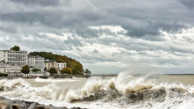 Sturmflut an der Ostsee