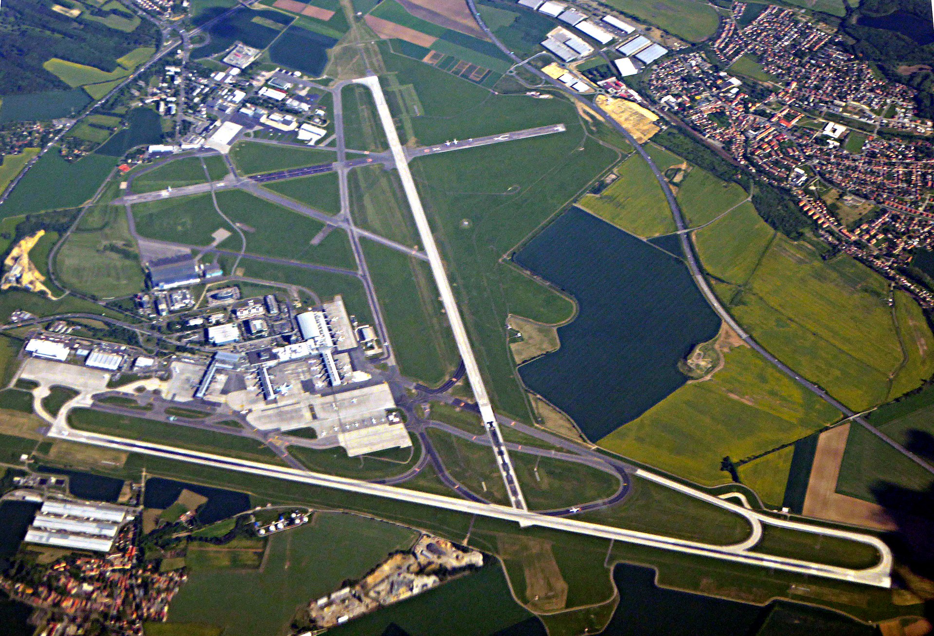 Luftbild Václav-Havel-Flughafen 